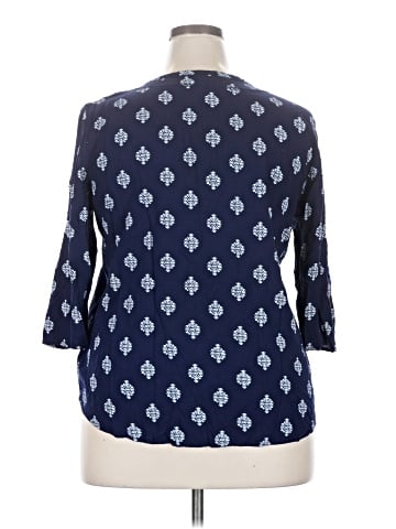 Faded Glory 3/4 Sleeve Blouse (view 2)