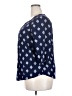Faded Glory 100% Rayon Blue 3/4 Sleeve Blouse Size XXL - photo 5