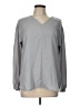 Lands' End 100% Polyester Gray Long Sleeve Blouse Size 12 - photo 1