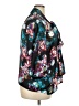 Elementz 100% Polyester Floral Black 3/4 Sleeve Blouse Size 2X - photo 4