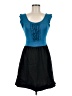 Bebop Color Block Blue Cocktail Dress Size M - photo 1