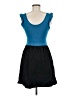 Bebop Color Block Blue Cocktail Dress Size M - photo 2