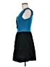 Bebop Color Block Blue Cocktail Dress Size M - photo 5