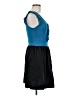 Bebop Color Block Blue Cocktail Dress Size M - photo 4