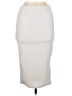 Boohoo Solid Ivory Casual Skirt Size 8 - photo 1