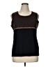 misook 100% Acrylic Brown Sleeveless Top Size XL - photo 1