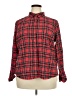 St. John's Bay 100% Cotton Plaid Red Long Sleeve Button-Down Shirt Size XXL - photo 1