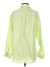 Lucy Paris 100% Cotton Color Block Green Long Sleeve Button-Down Shirt Size S - photo 2