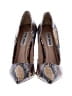 Steve Madden Animal Print Gold Heels Size 8 1/2 - photo 2