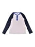 Crewcuts 100% Cotton Blue Long Sleeve Henley Size 8 - 9 - photo 1