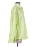 Lucy Paris 100% Cotton Color Block Green Long Sleeve Button-Down Shirt Size S - photo 4