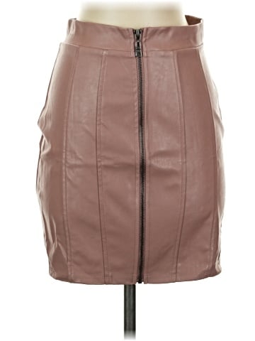 Haute Monde Faux Leather Skirt (view 1)