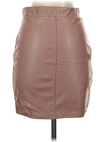 Haute Monde Faux Leather Skirt (view 2)