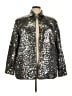 Marisol 100% Rayon Metallic Silver Jacket Size 3X - photo 1