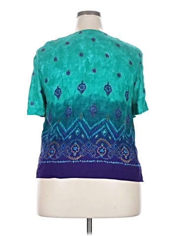 S.L. Fashions Short Sleeve Blouse (view 2)