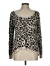 Billabong Animal Print Tan Pullover Sweater Size L - photo 1