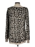 Billabong Animal Print Tan Pullover Sweater Size L - photo 2