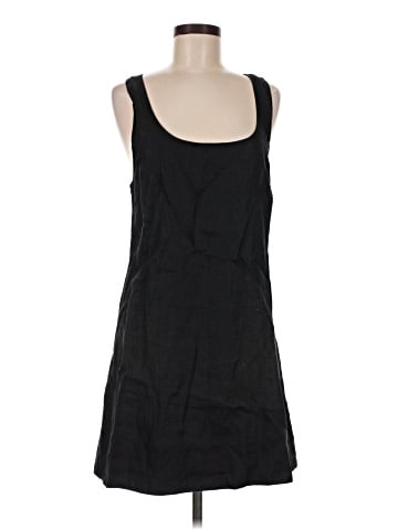 Madewell Cross-Back A-Line Mini Dress in 100% Linen (view 1)
