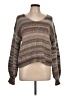 Halogen Stripes Brown Pullover Sweater Size L - photo 1