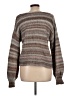 Halogen Stripes Brown Pullover Sweater Size L - photo 2