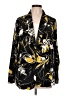 Thalia Sodi 100% Polyester Floral Black Long Sleeve Blouse Size L - photo 1