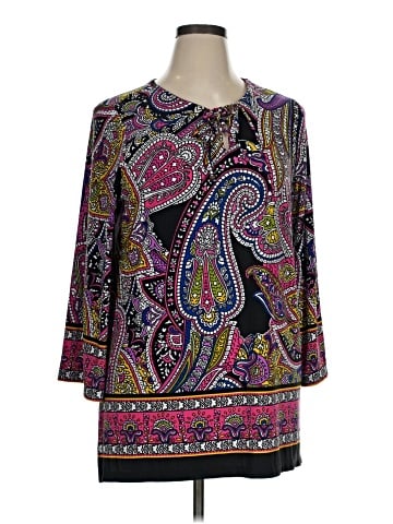 Susan Graver 3/4 Sleeve Blouse (view 1)