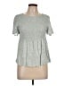 Urban Romantics 100% Rayon Green Short Sleeve Top Size L - photo 1