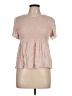 Urban Romantics 100% Rayon Pink Short Sleeve Blouse Size L - photo 1