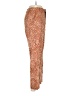 Free People 100% Linen Animal Print Orange Linen Pants Size 0 - photo 4