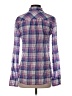 J.Crew Plaid Purple Long Sleeve Button-Down Shirt Size 00 - photo 2