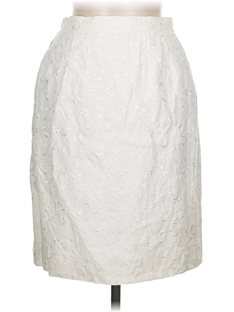 Pre-owned Bigio Collection Formal Skirt In Ivory