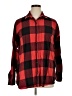 Old Navy 100% Cotton Plaid Red Long Sleeve Button-Down Shirt Size XL - photo 1