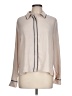 Modern Works Color Block Ivory Long Sleeve Blouse Size L - photo 1