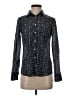 J.Crew Print Black Long Sleeve Button-Down Shirt Size 2 - photo 1