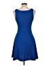 Aqua Solid Blue Cocktail Dress Size L - photo 2