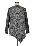 Joseph Ribkoff Animal Print Gray Poncho Size 14 - photo 2