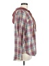 Hem & Thread Plaid Pink Long Sleeve Blouse Size M - photo 4