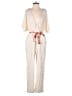 Feathers Stripes Ivory Jumpsuit Size S - photo 1