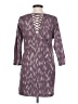 Ecote Chevron-herringbone Purple Casual Dress Size S - photo 2