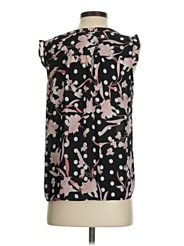 Rose + Olive Sleeveless Blouse (view 2)