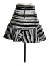 Three Floor Chevron-herringbone Silver Casual Skirt Size 4 - photo 2