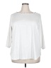 Ruby Rd. White 3/4 Sleeve Top Size 2X - photo 1