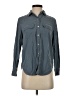 Everlane 100% Silk Gray Long Sleeve Silk Top Size 00 - photo 1
