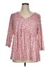 Ofeefan Pink 3/4 Sleeve Blouse Size XL - photo 1