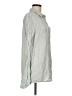 Gap 100% Linen Stripes Gray Long Sleeve Button-Down Shirt Size M (tall) - photo 4