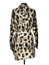 MNG 100% Polyester Animal Print Tan Casual Dress Size L - photo 2