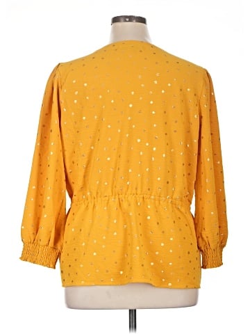 Como Black 3/4 Sleeve Blouse (view 2)