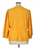 Como Black 100% Polyester Yellow 3/4 Sleeve Blouse Size XL - photo 2