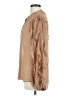 Express 100% Polyester Tan Long Sleeve Blouse Size M - photo 5