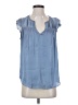 Banana Republic 100% Polyester Blue Sleeveless Blouse Size S - photo 1